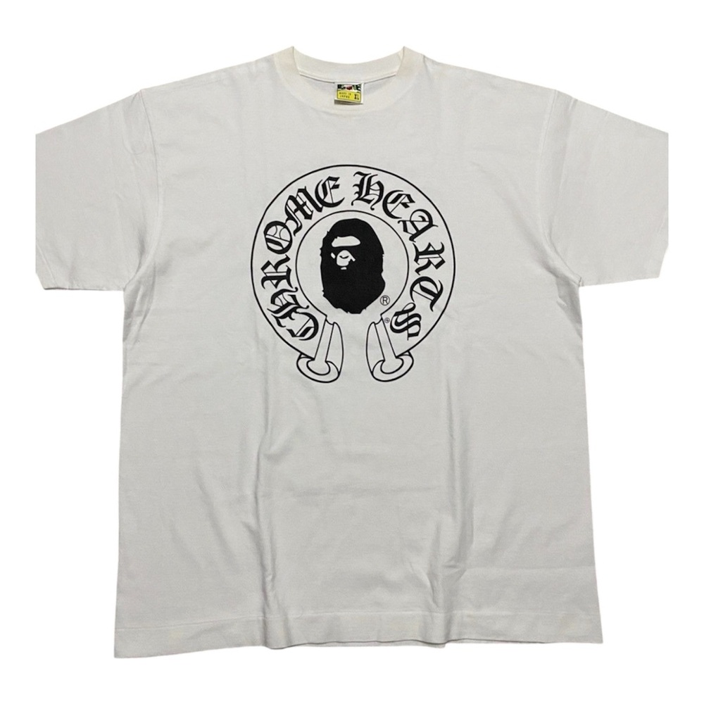 Bape x Chrome Hearts Tee White